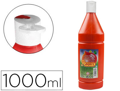 Témpera líquida Jovi escolar 1000ml. bermellón